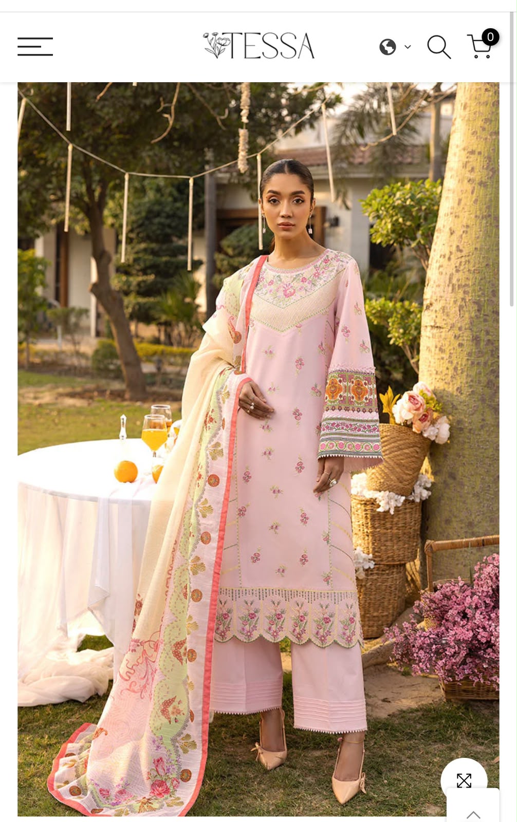 Tessa luxury formal stitched 3 pc on clearance