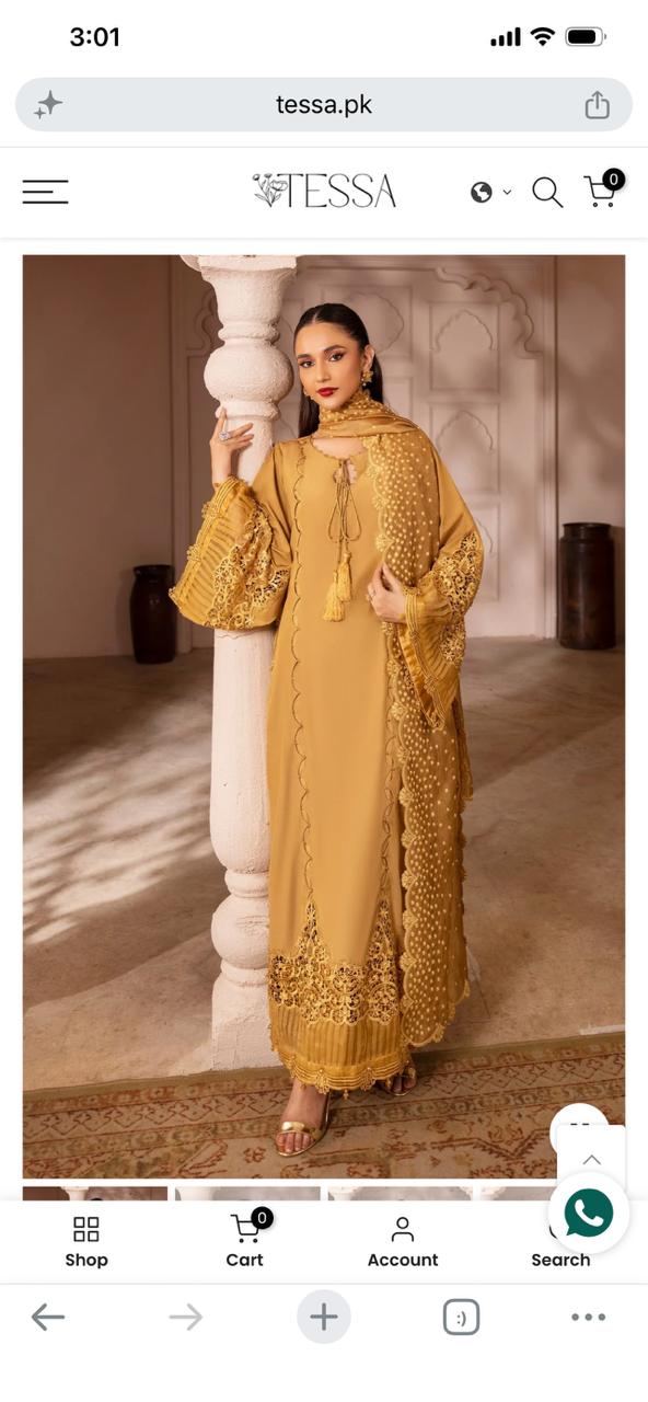 Tessa luxury formal stitched 3 pc
