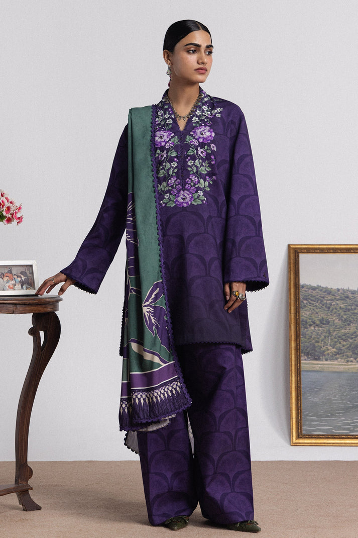Coco prints by Zara shahjhan  MIRA -1A printed linen 3pc