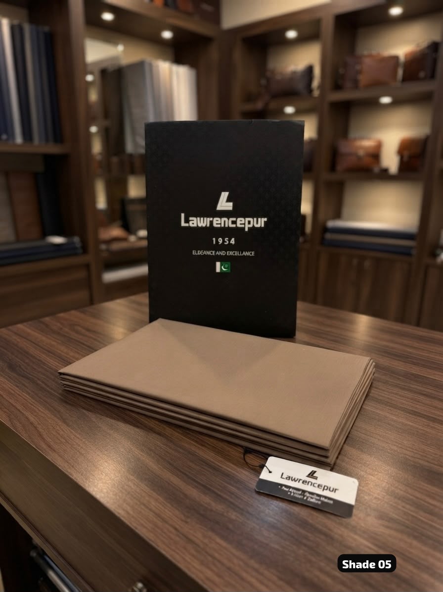 Lawrencepur Premium Egyptian Soft Cotton gents complete suit shade 05