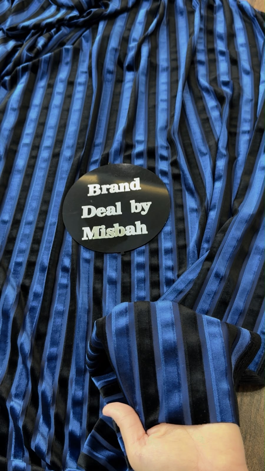 Velvet stripe shirt