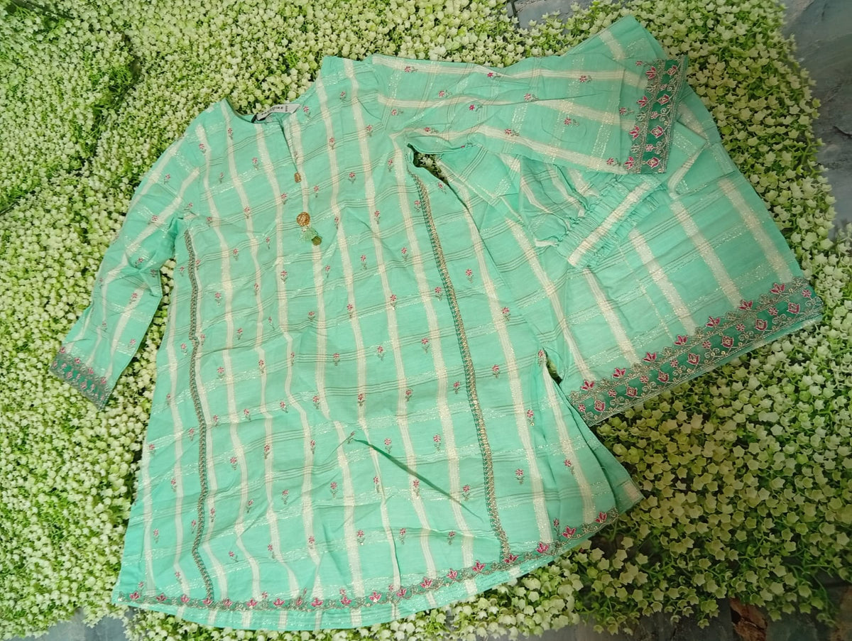 Sapphire kids embroided stitch lawn 2pc