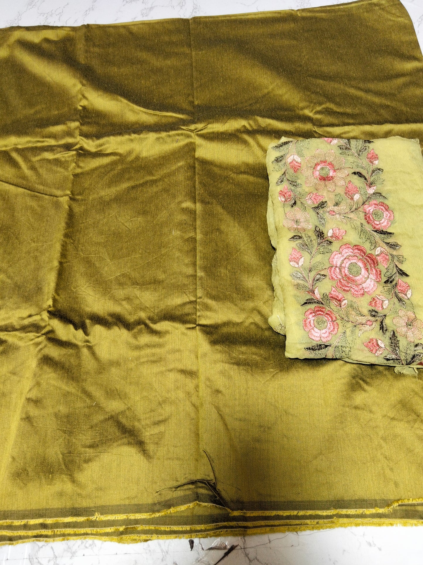 Sale plain khdi net 2pc +breeze embroided pure chiffon dupatta