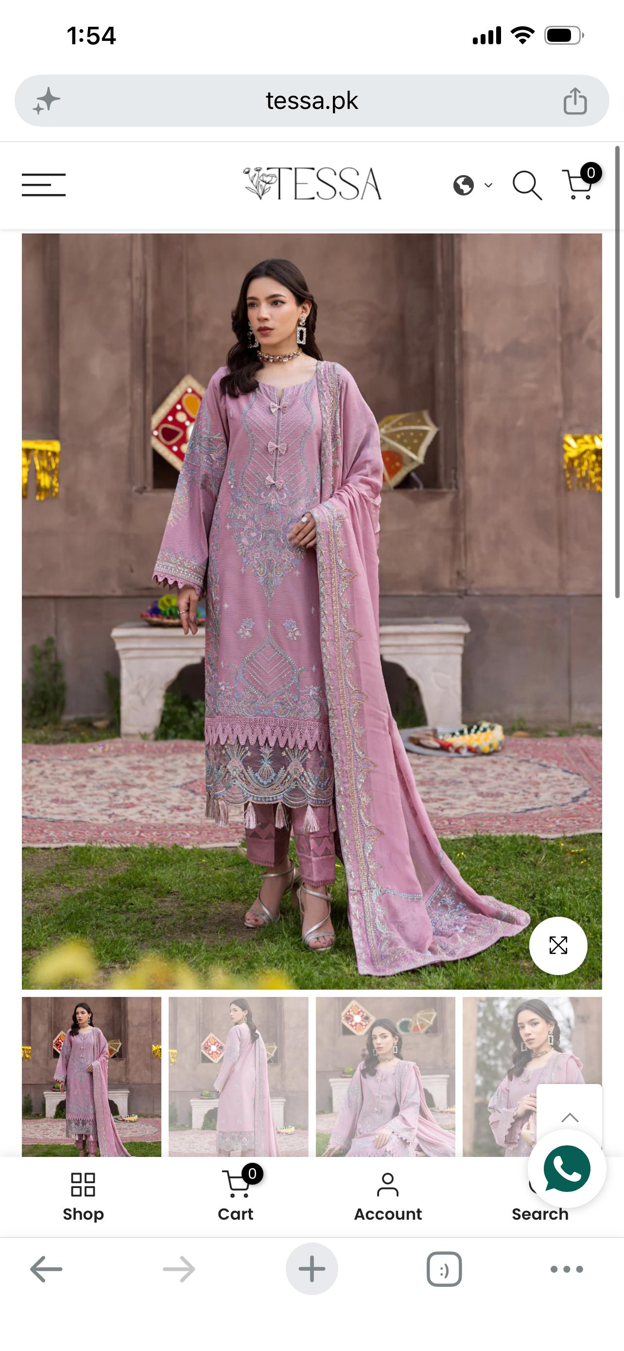 Tessa luxury formal stitched 3 pc