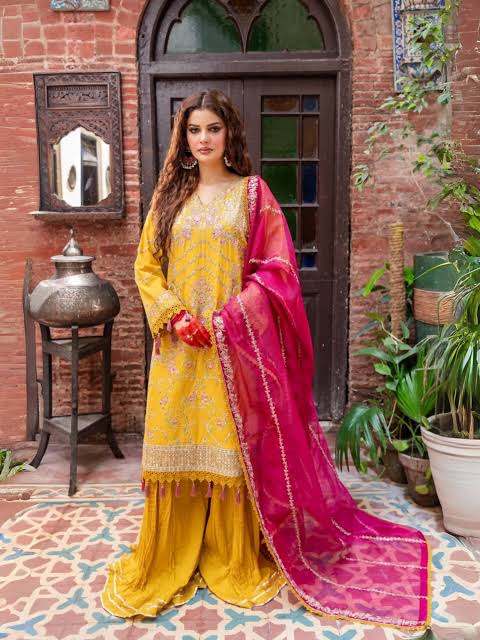 Fatima Hussain (Hana) embroidered lawn 3pc with embroidered khadi net duppata