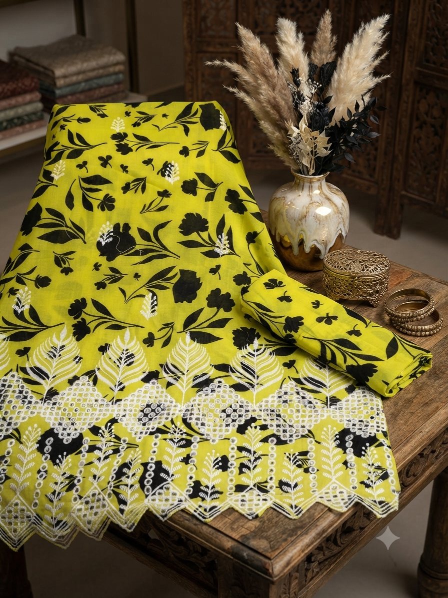 Sale embroided lawn 2pc shirt and trouser