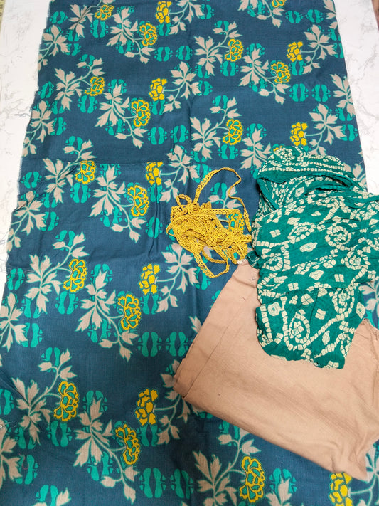 Sale chinyere khaddar 2pc with Lace + Chunary Duppata