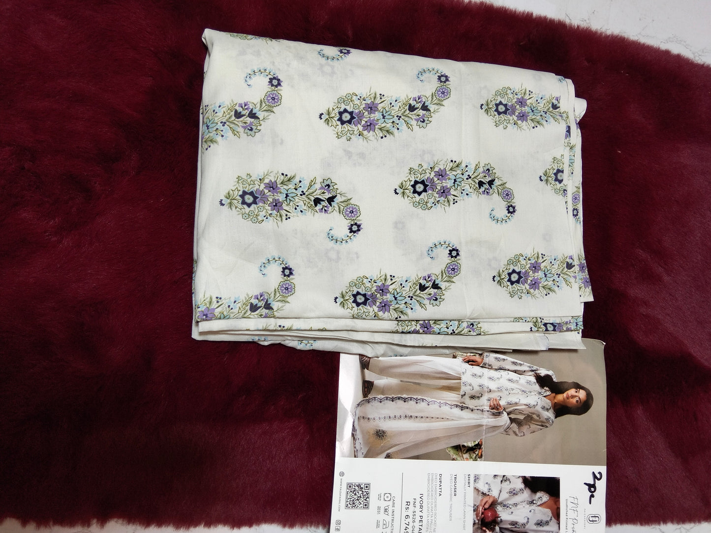 Faiza Faisal Printed Lawn 2Pc