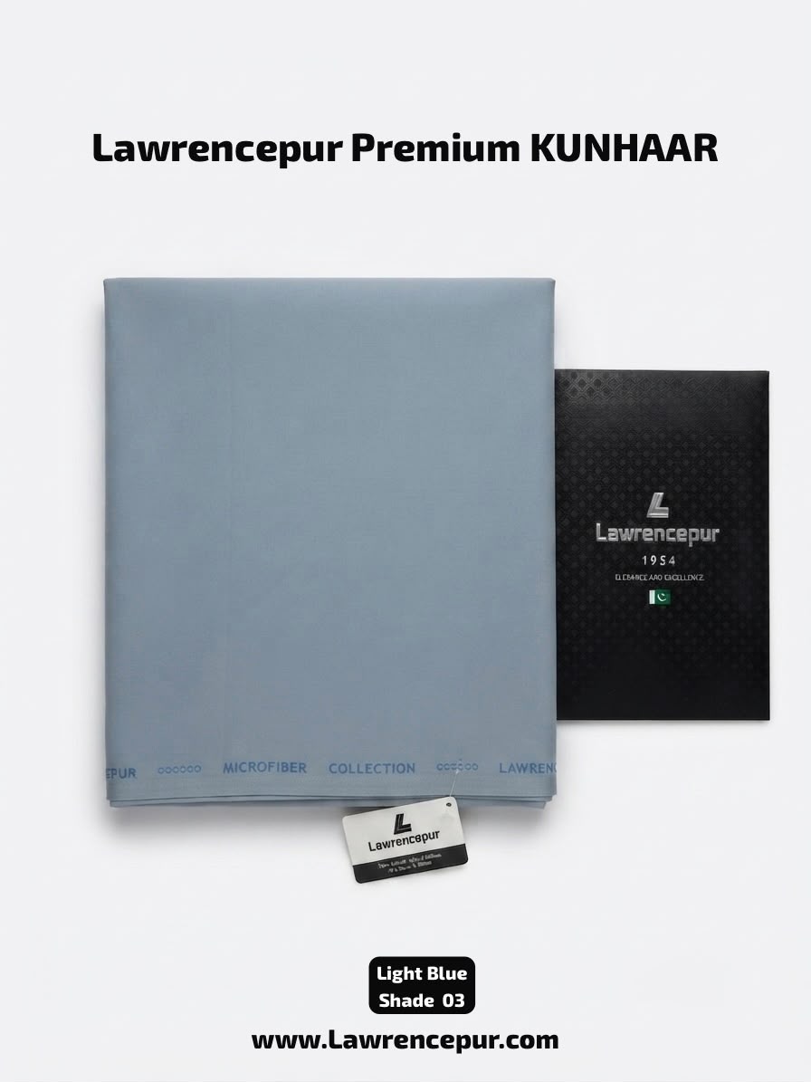 💯% Original shade 03
*Lawrencepur KUNHAAR*
Premium Quality Wash & wear