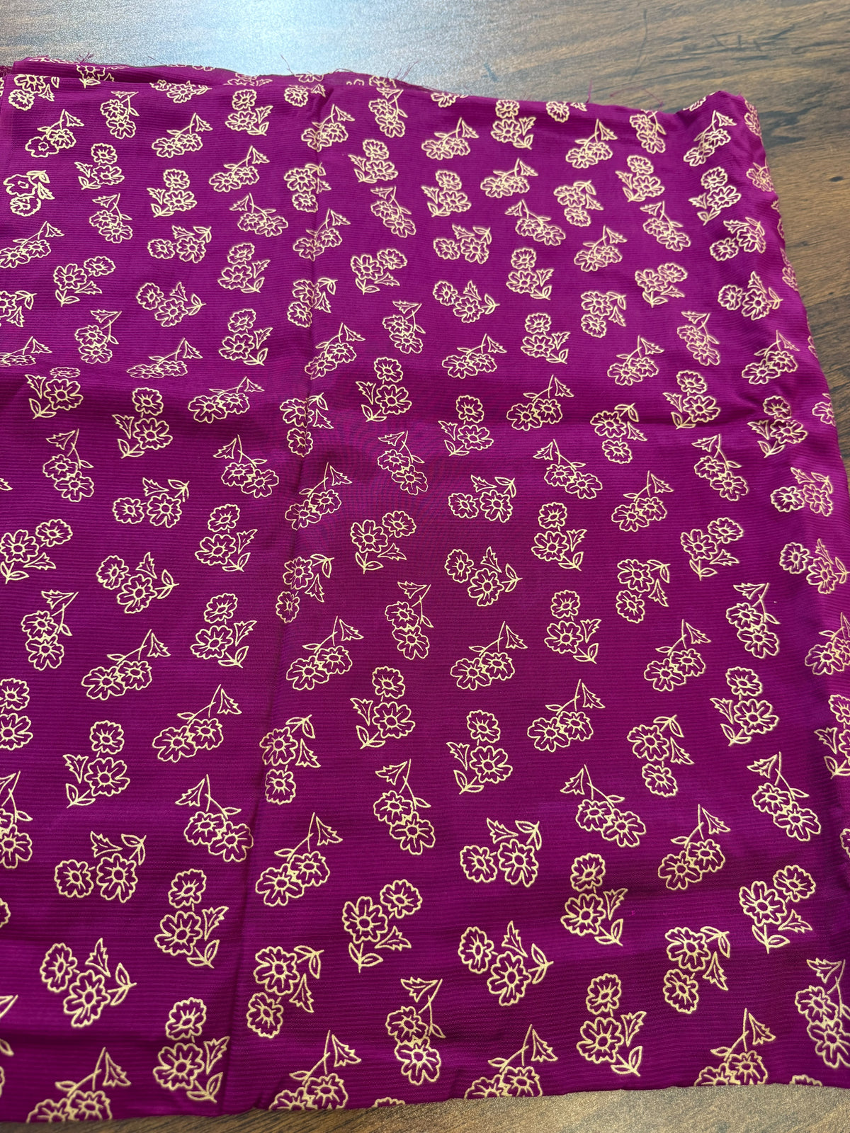 Block printed raw silk 2 pc