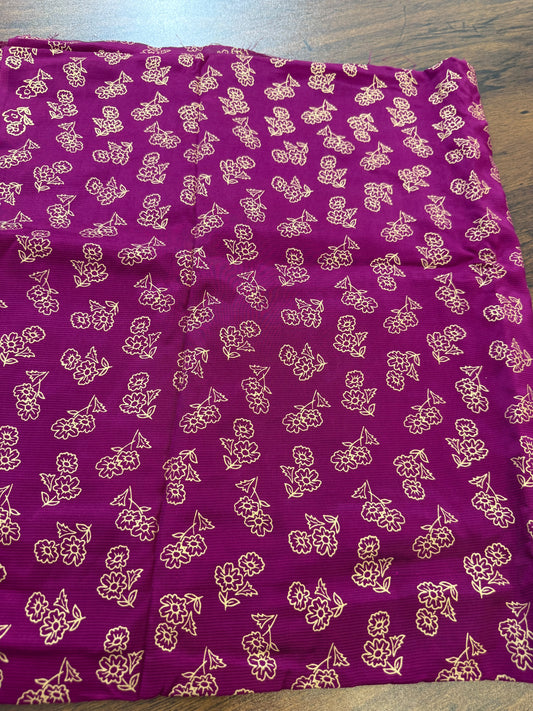 Block printed raw silk 2 pc