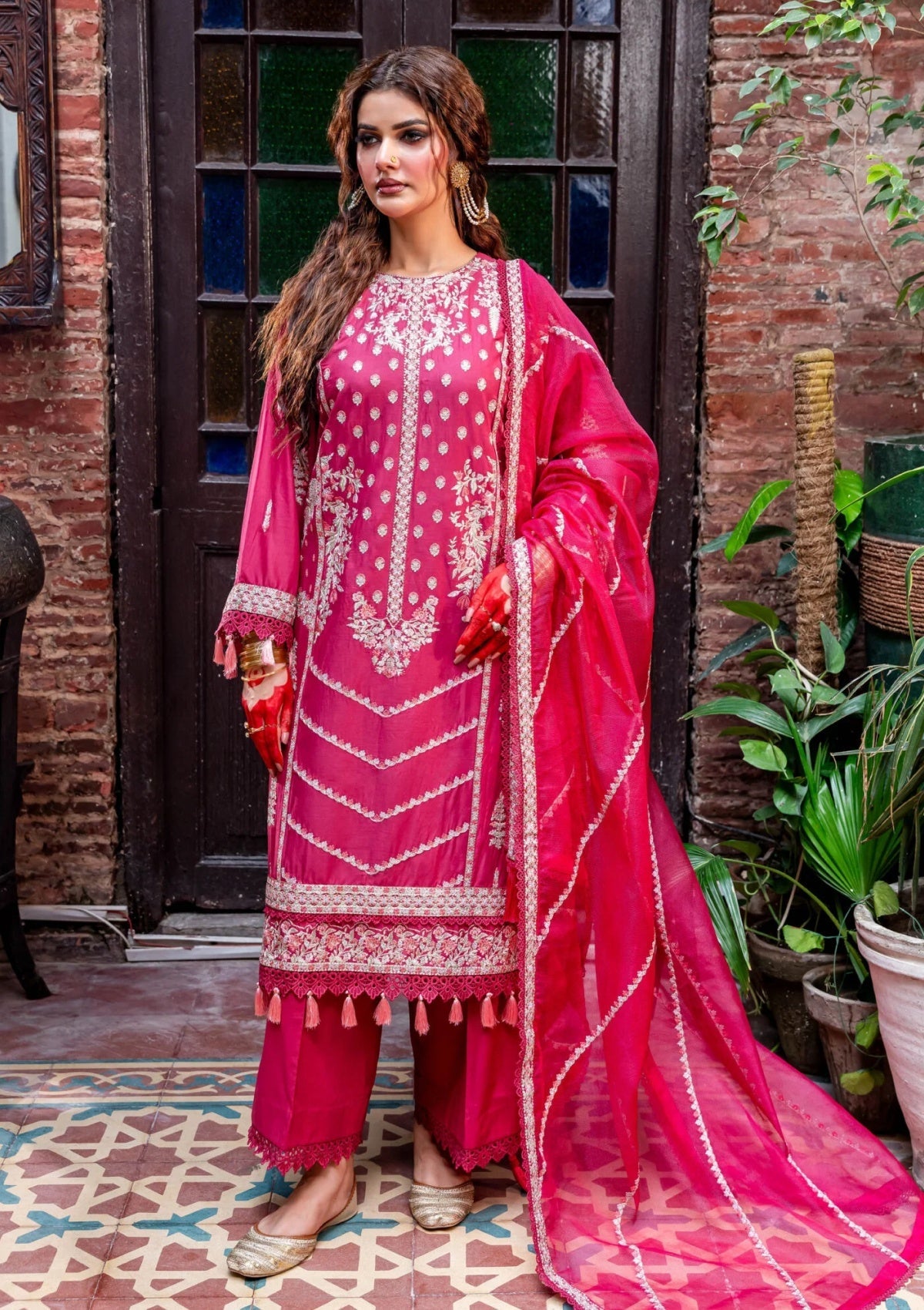 Fatima Hussain (Amal ) embroidered lawn 3pc with khadi net embroidered duppata