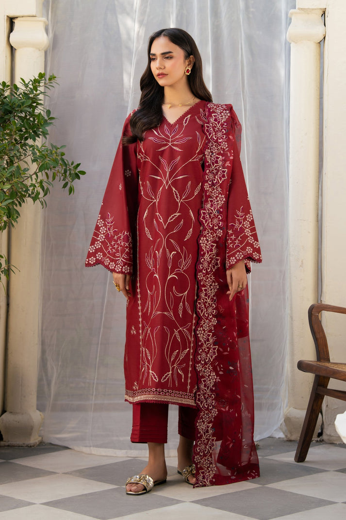 Xenia luxury embroided lawn 3pc