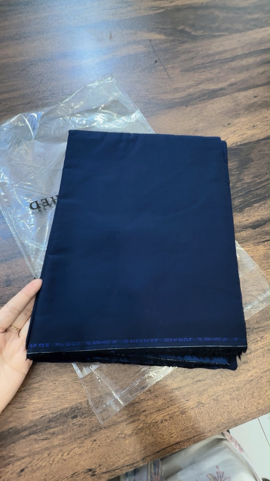 Clearance sale J. Soft egyptian cotton complete gents suit navy blue