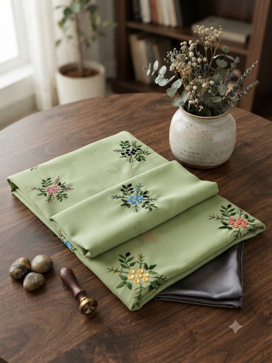 Sale hand embroided lawn shawl (mirror work)