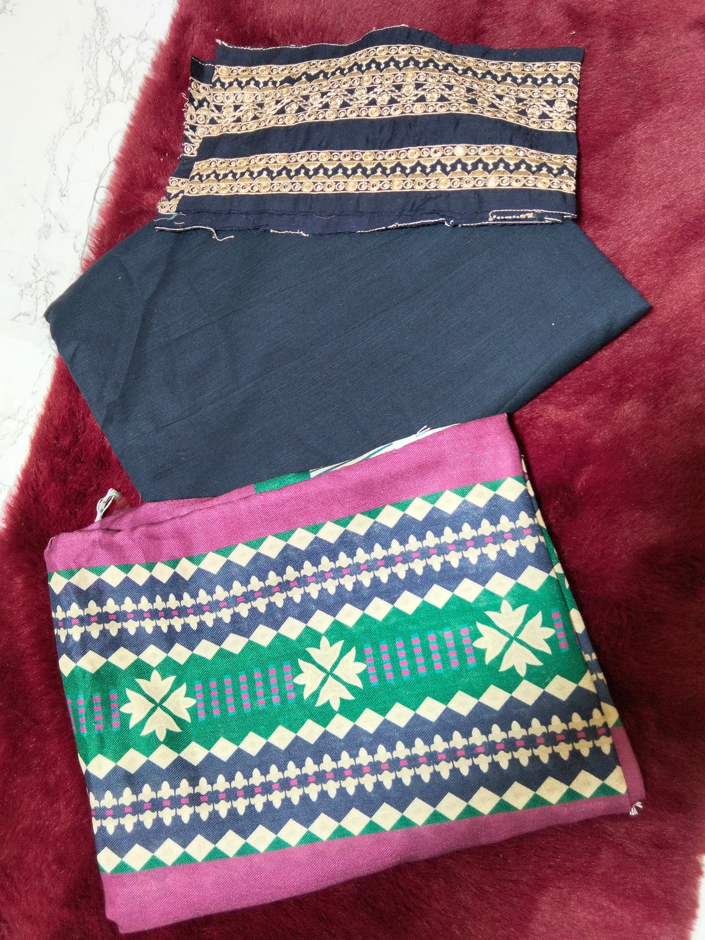 Jazmine by baroque winter 3 pc with patches
