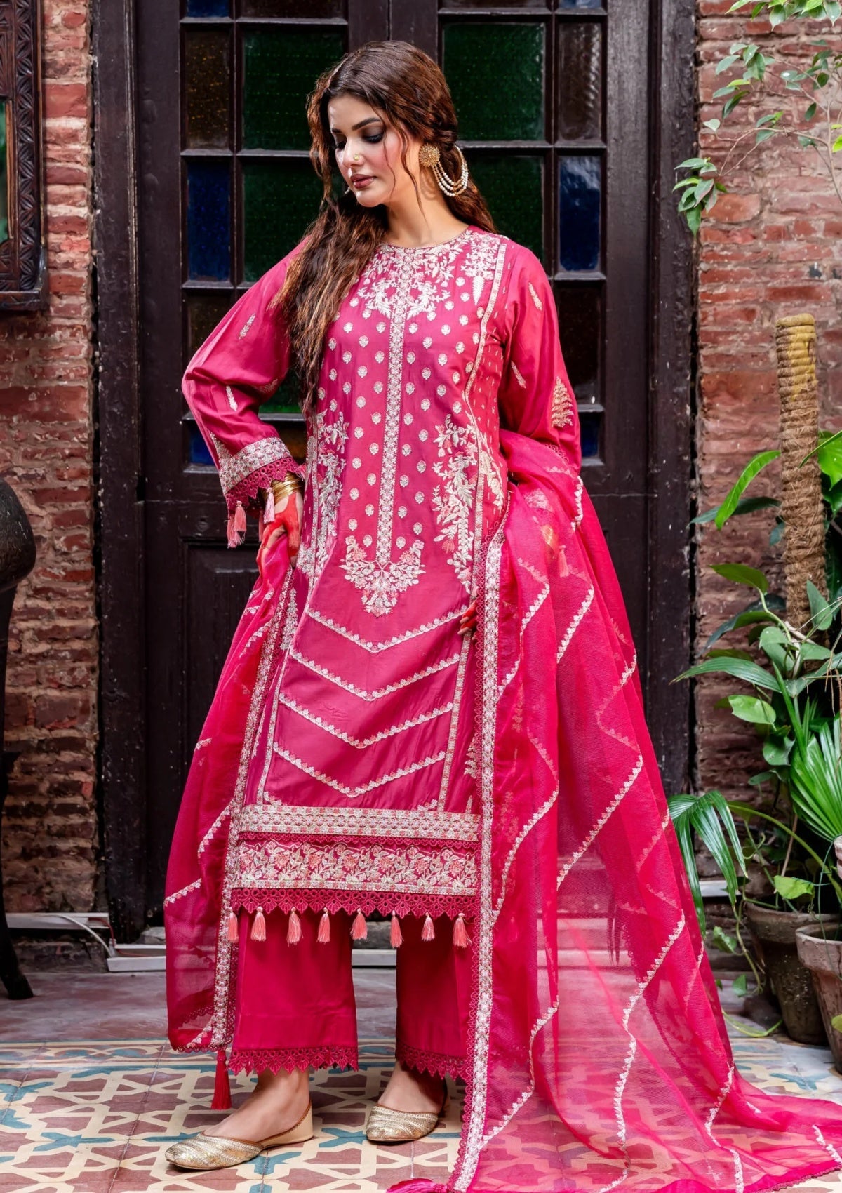 Fatima Hussain (Amal ) embroidered lawn 3pc with khadi net embroidered duppata