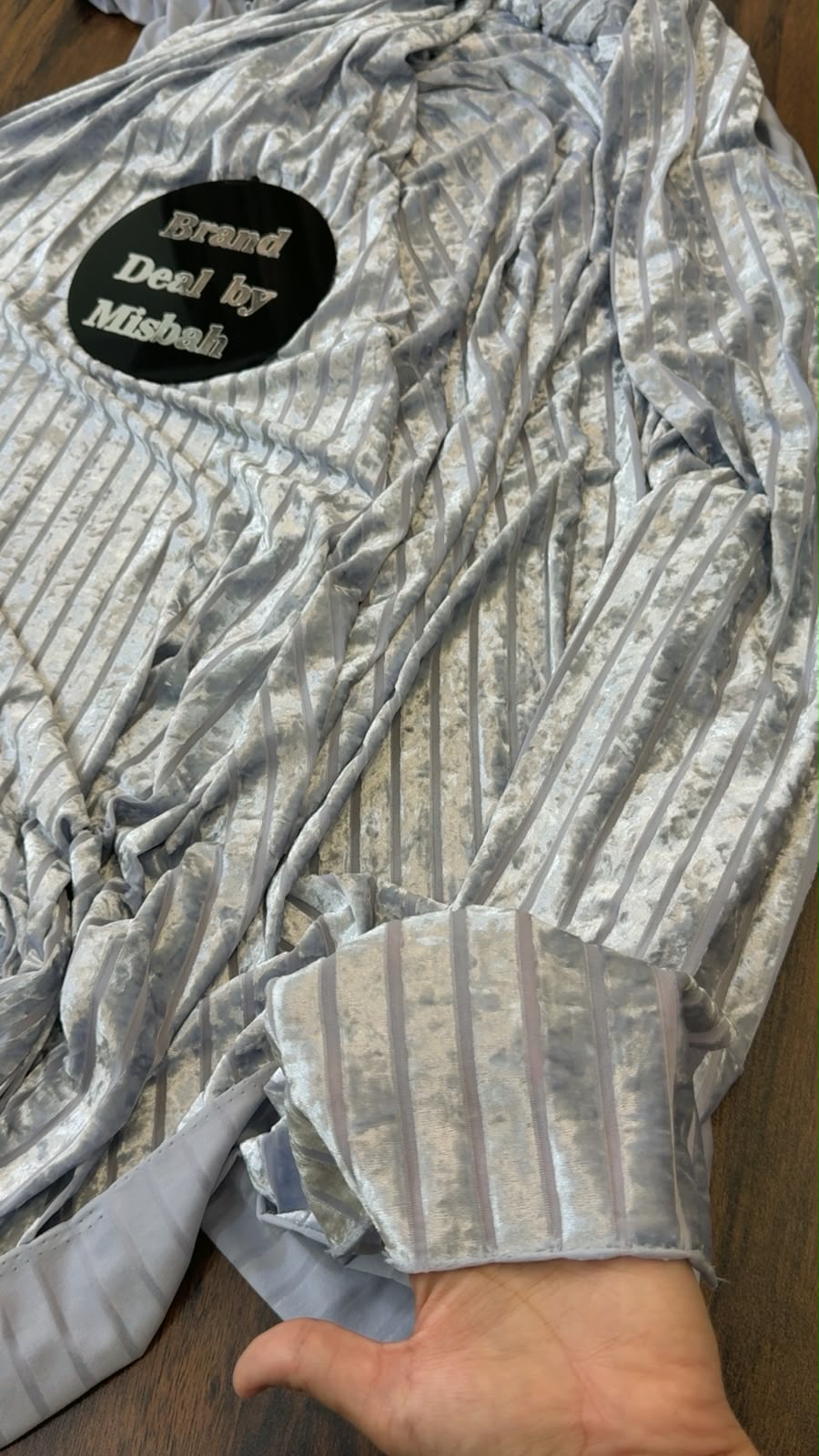 Velvet stripe shirt