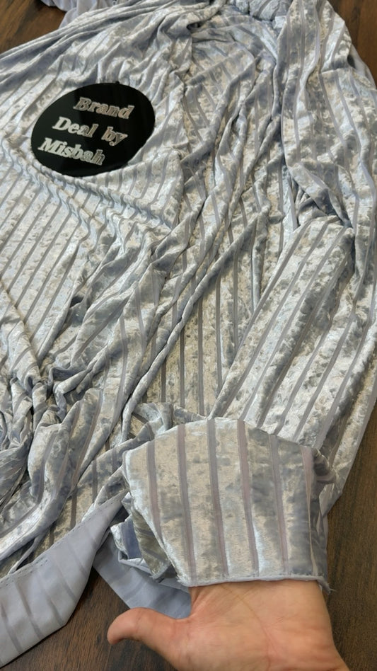 Velvet stripe shirt