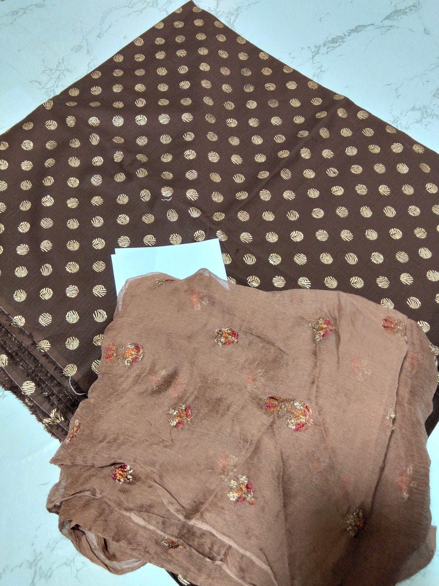 Sale Allover printed doria lawn 2pc + breeze embroided pure chiffon dupatta