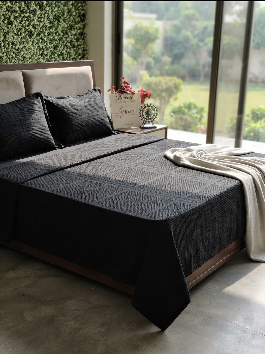 Bareeze luxury homes bed sheets with 2 pillow cover king size