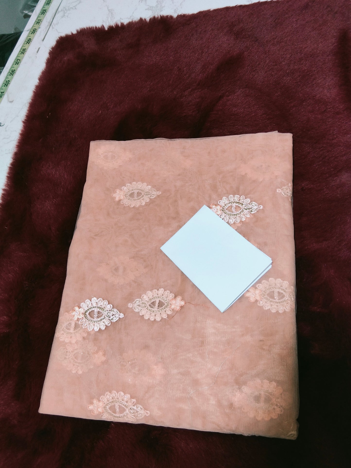 Khadi net ethnic embroided  shirt