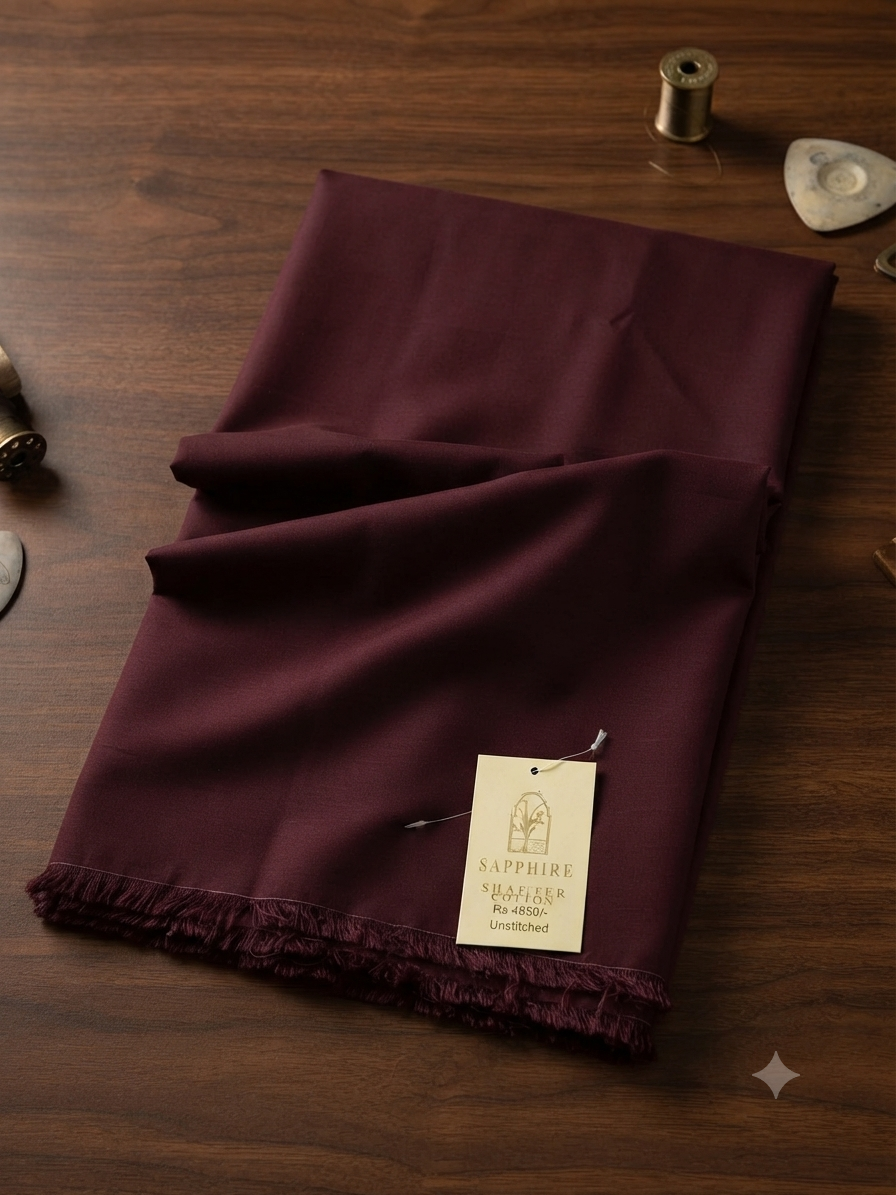 Sapphire leather georget 2pc fabric
