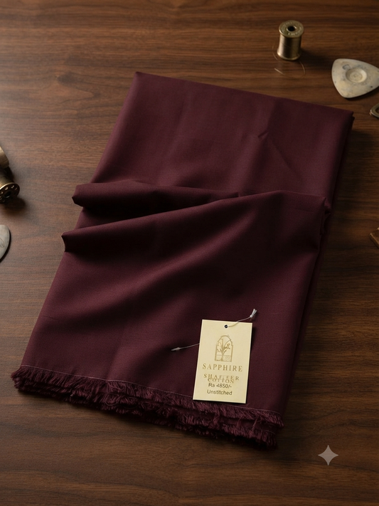 Sapphire leather georget 2pc fabric