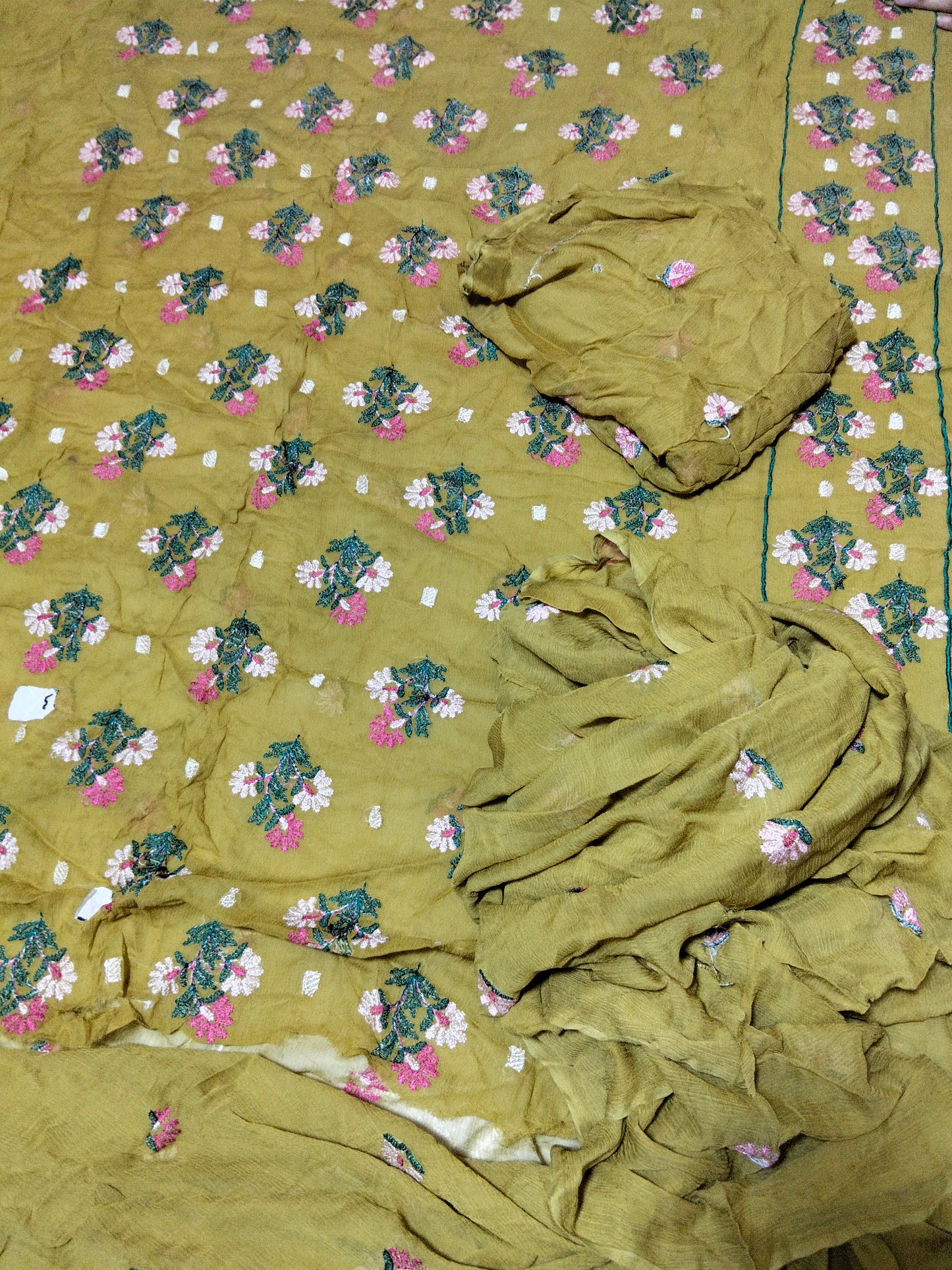 Sale Keyseria embroided pure chiffon 2pc shirt and dupatta