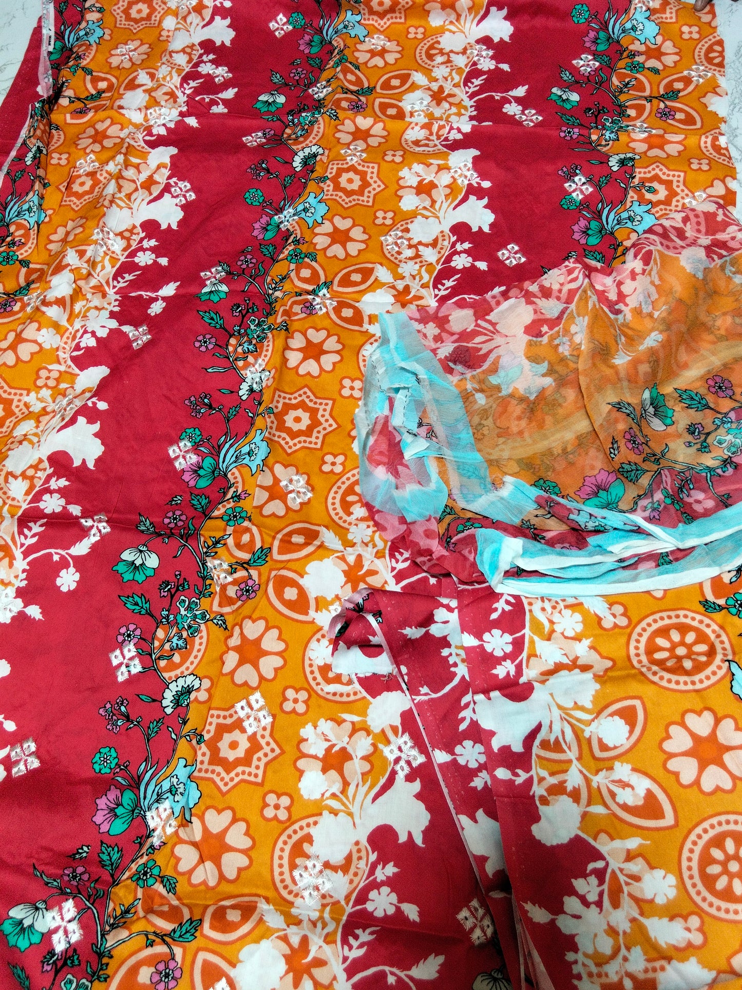 Sale Bareeze Embroidered Linen 3Pc