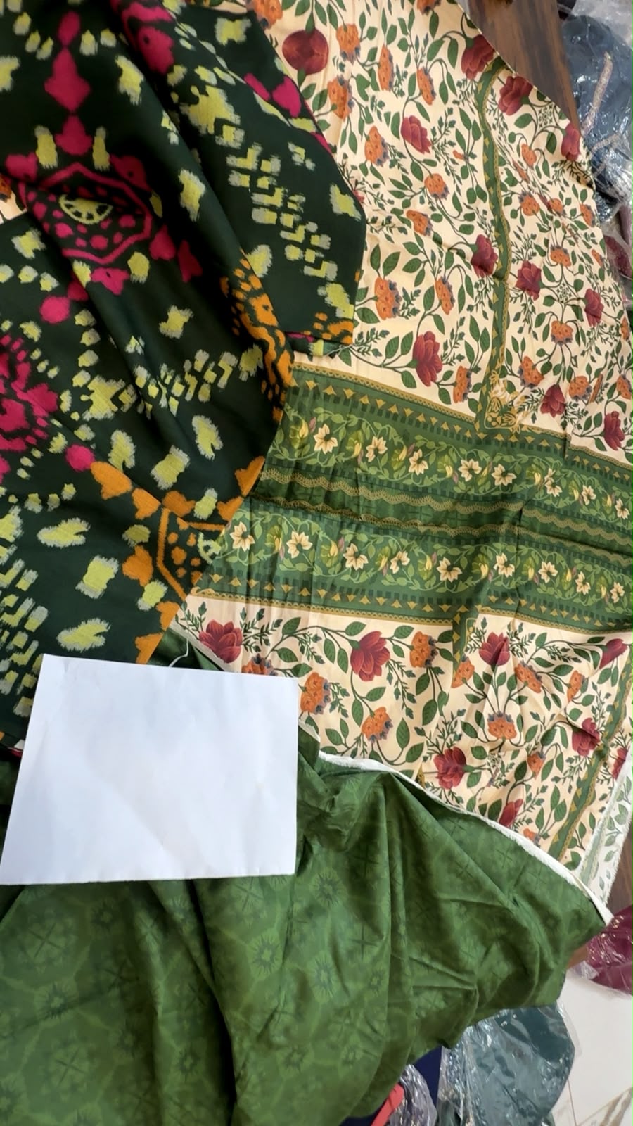 Sale Jazmin by barque linen 3pc with printed wool shawl
