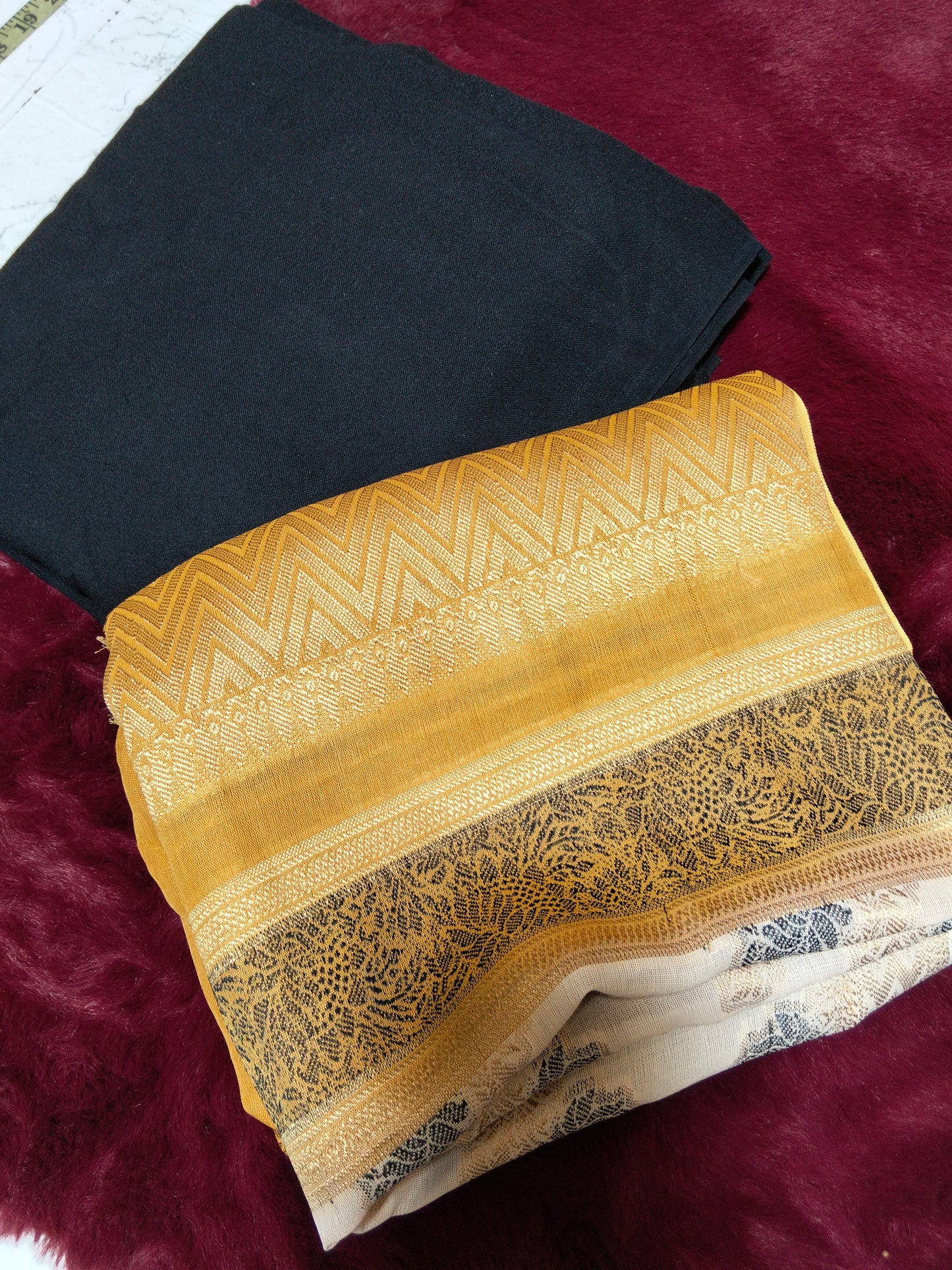 Sale plain marina 3pc with jacquard shawl