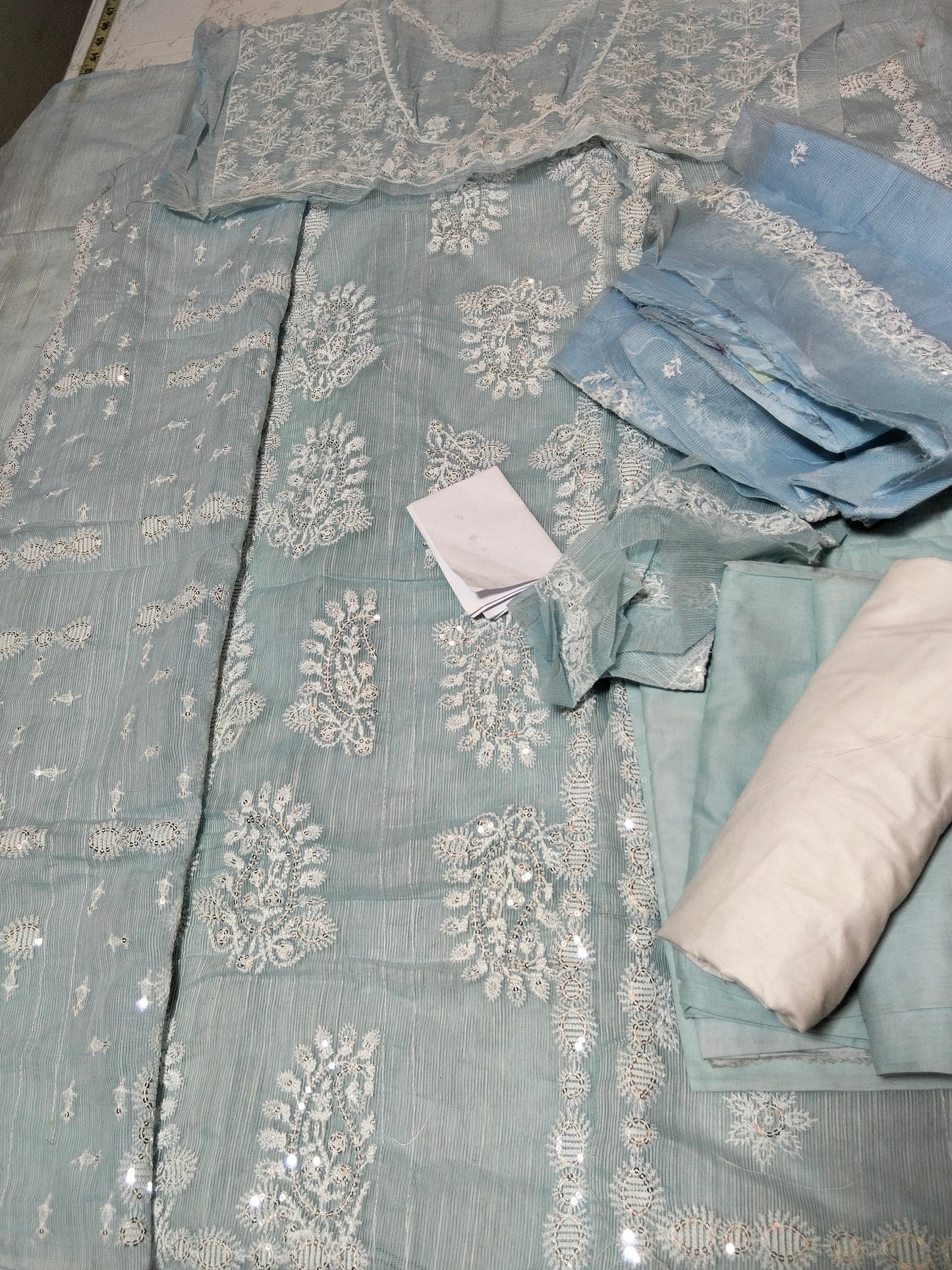 Sale Sana safinaz embroidered khadi Net 3pc