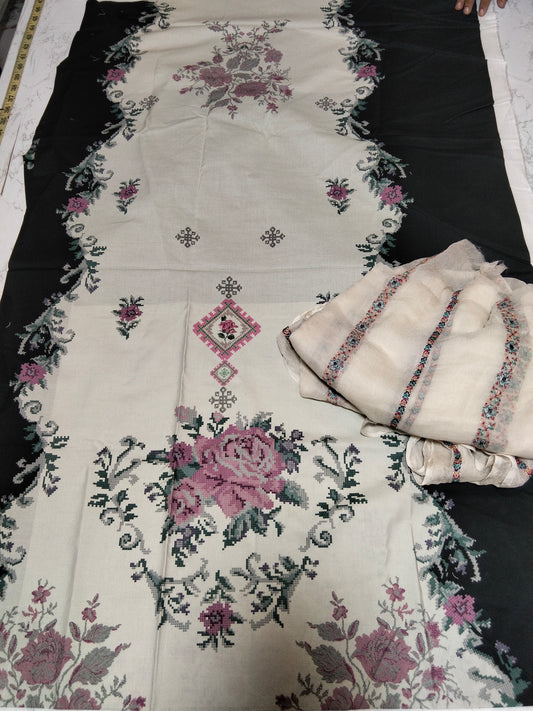 Sale Ethnic Kaftan+ breeze embroided pure chiffon dupatta