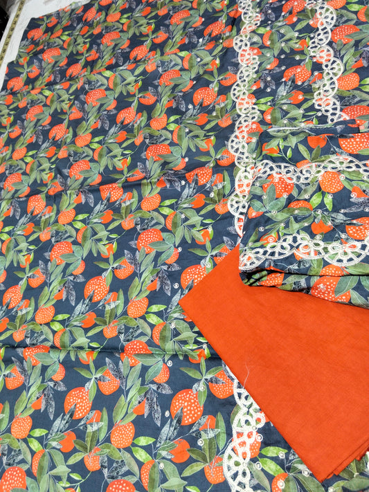 Sale khadi Embroidered Lawn 2Pc