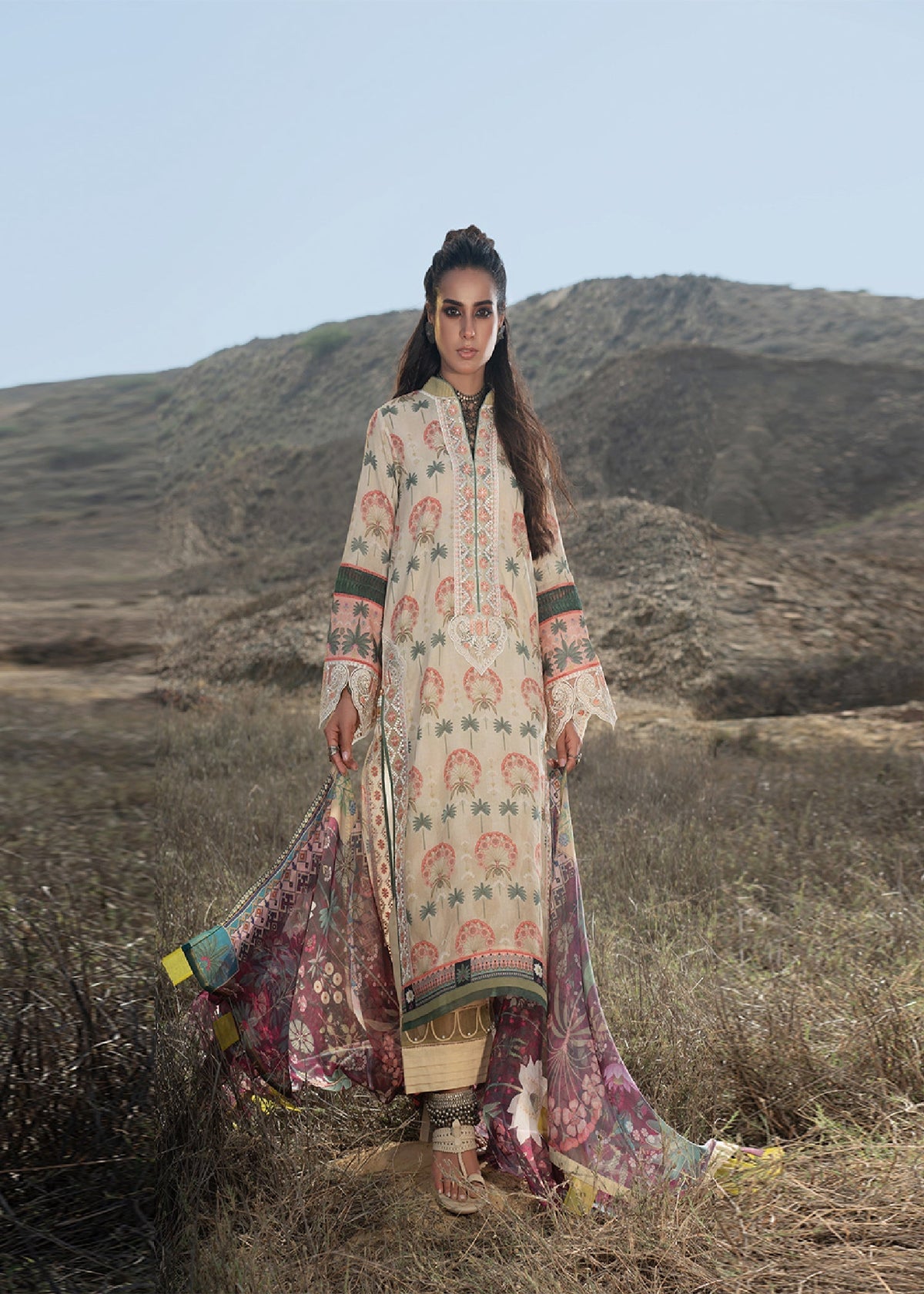 Warda Saleem luxury lawn 3pc