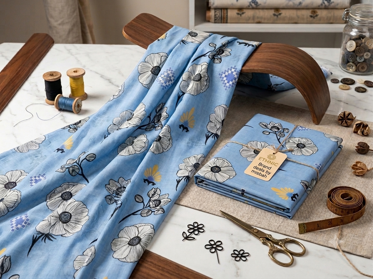 Sale Ethnic allover printed lawn 2pc