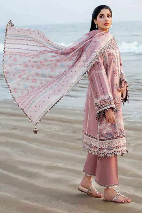 Jazmin luxury embroided dobby lawn 3pc