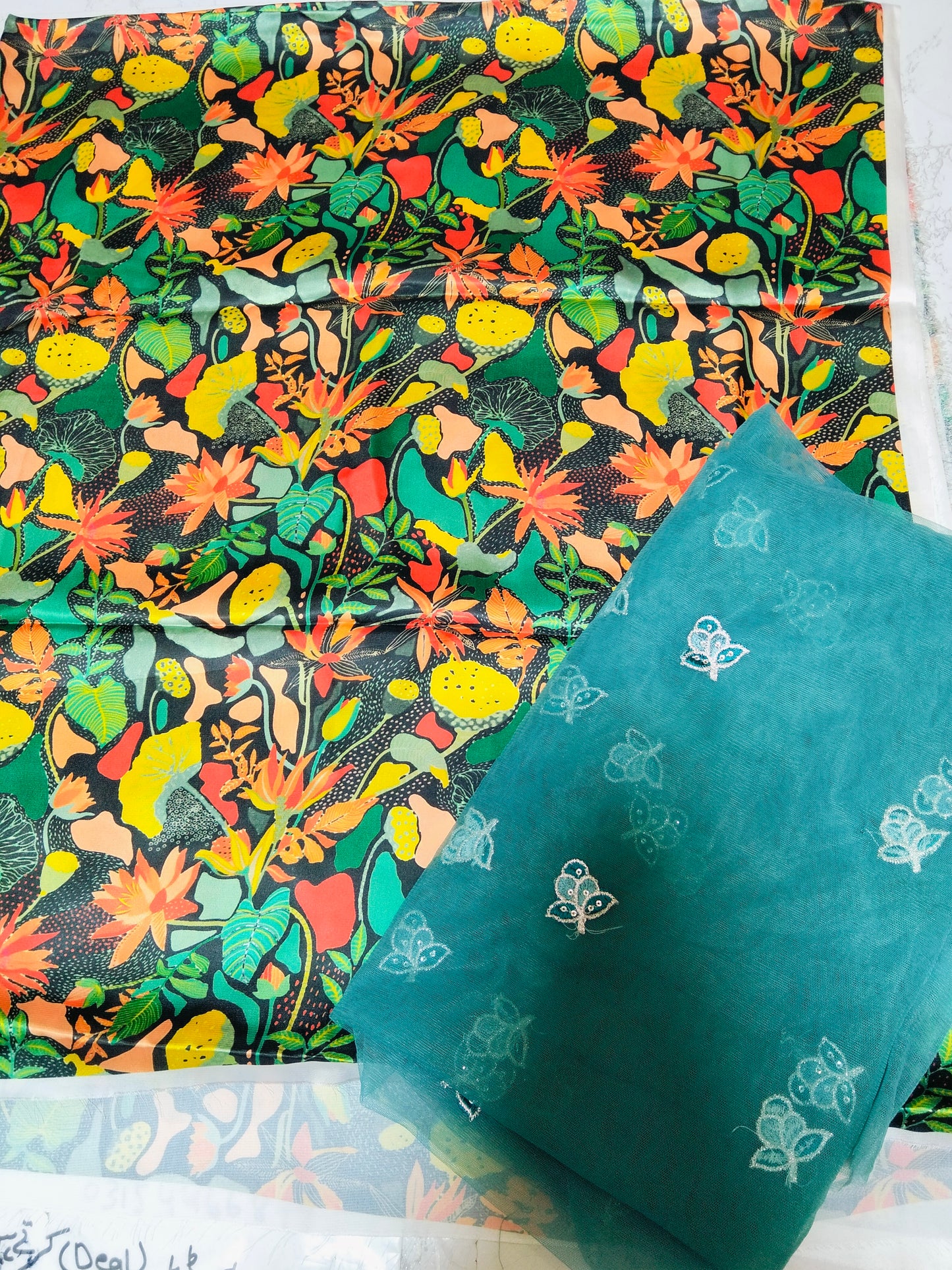 Sale shmose silk 2pc+Net  embroided dupatta