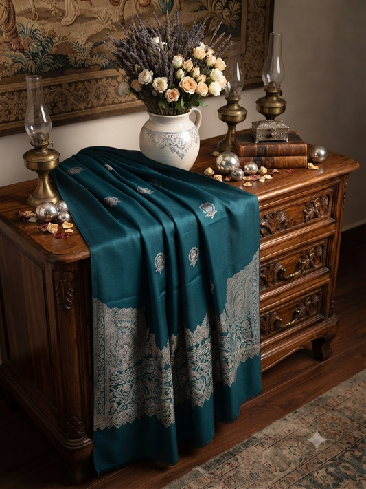 Sale lawn jacqaurd shawl