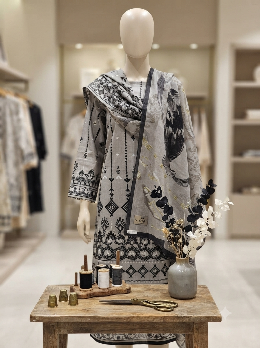 Sale nishat printed linen 3pc unstitched