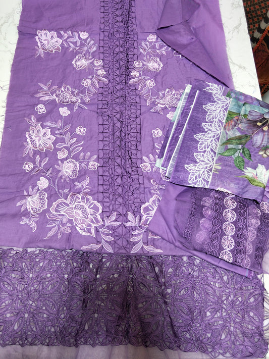 Sale Embroidered lawn 3Pc