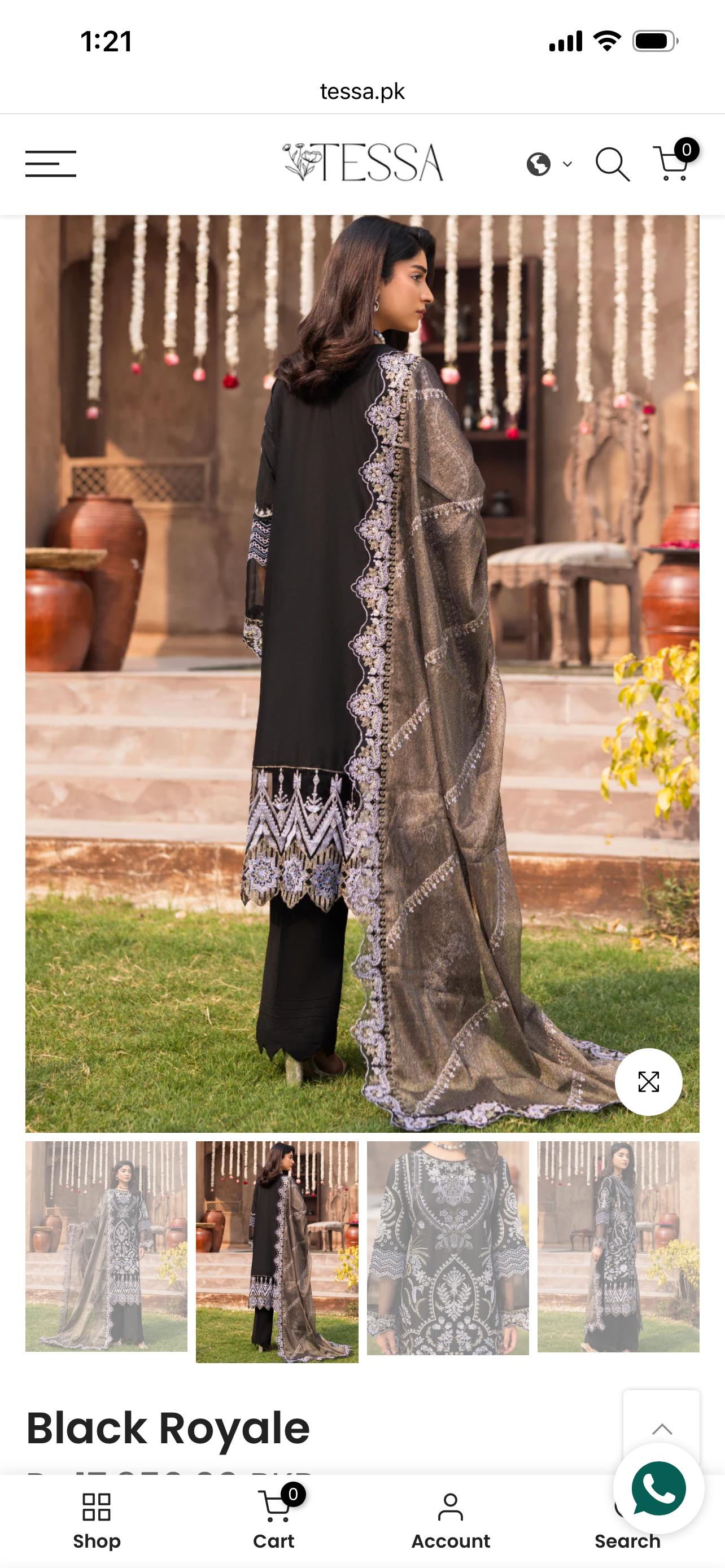 Tessa luxury formal stitched 3 pc