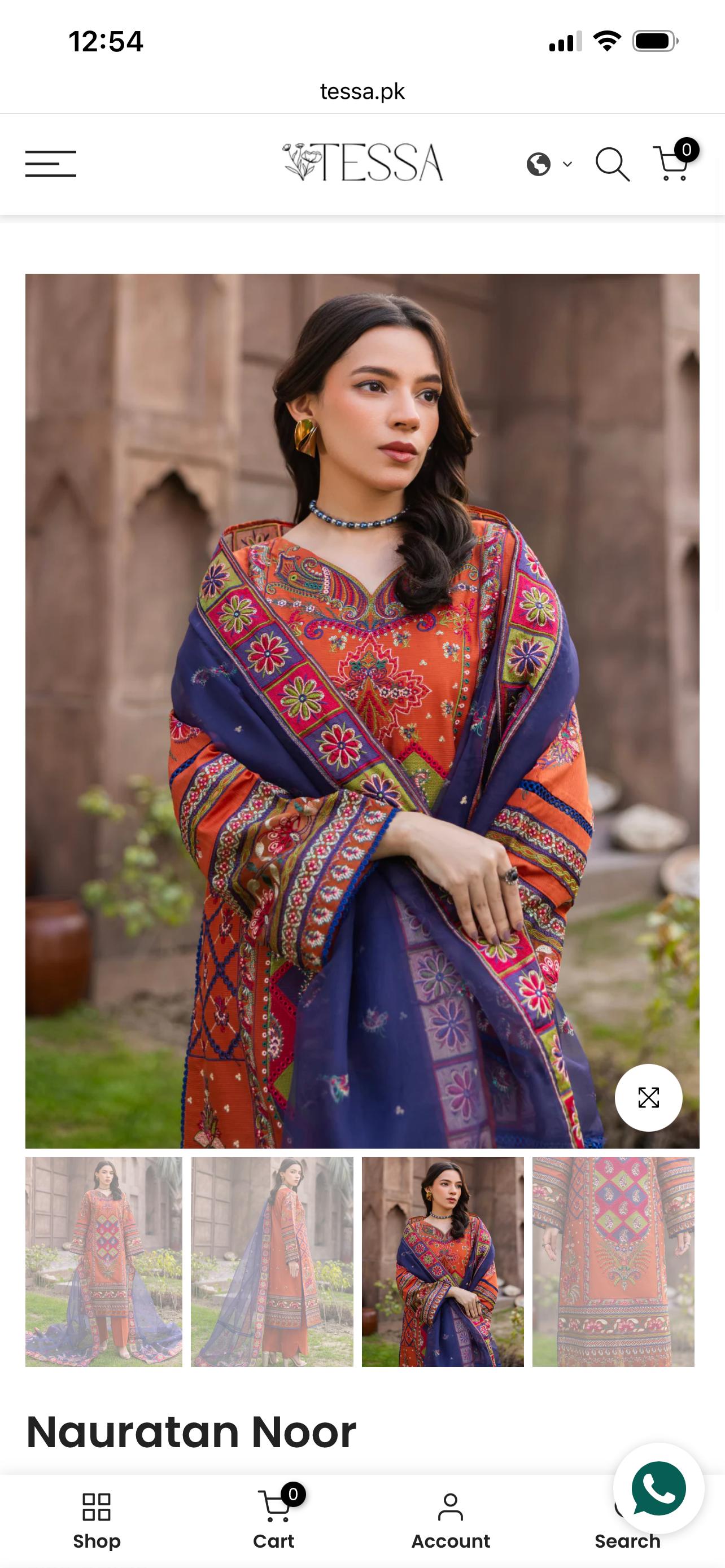 Tessa luxury formal stitched 3 pc