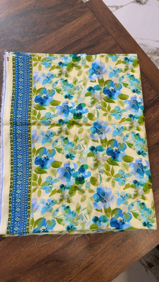 Allover premium printed lawn 2pc with side border