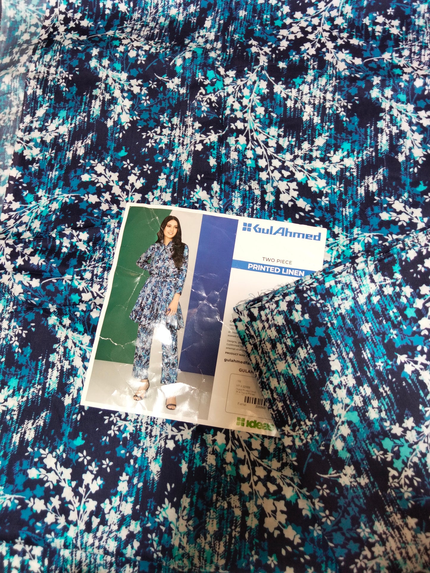 Sale Gul Ahmed Allover Printed Linen 2pc