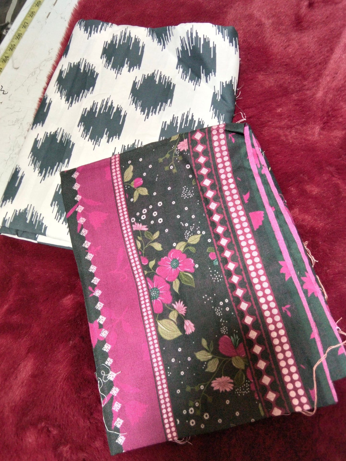 Sale Jazmine printed Linen 3pc with printed shwal