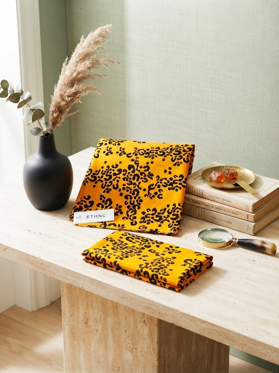 Ethnic All over printed linen 2Pc