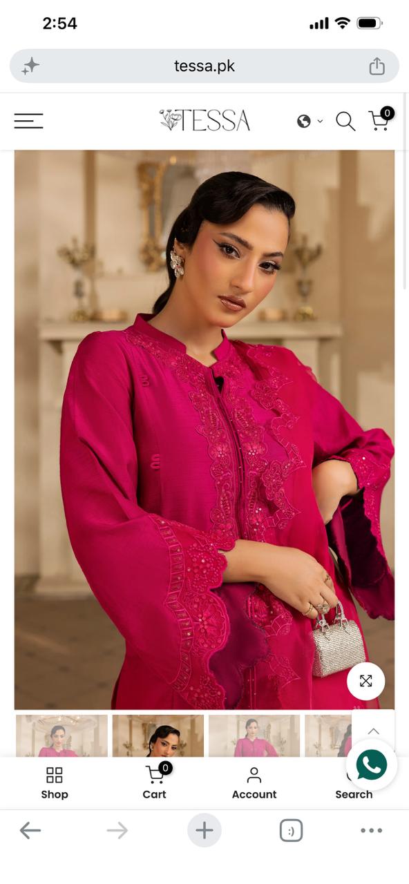 Tessa luxury formal stitched 3 pc