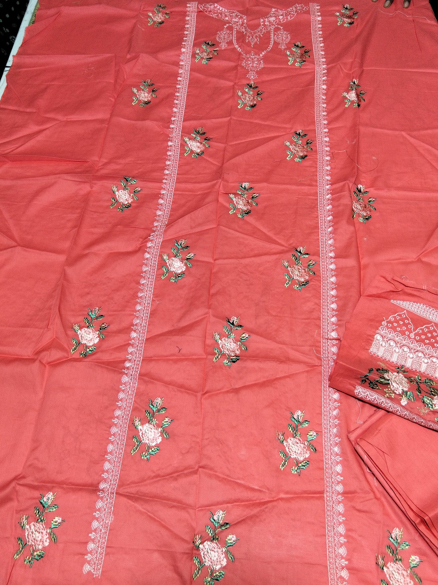 Sale Gul Ahmed embroided lawn 2pc shirt and trouser